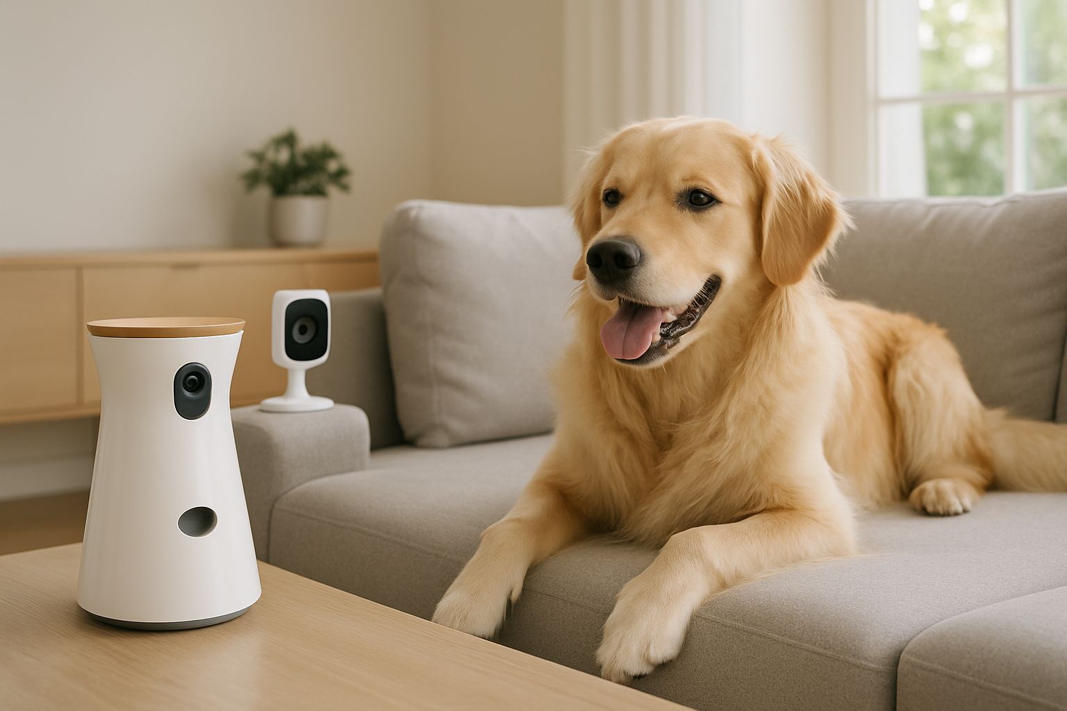 pet cameras — pet tech product photo