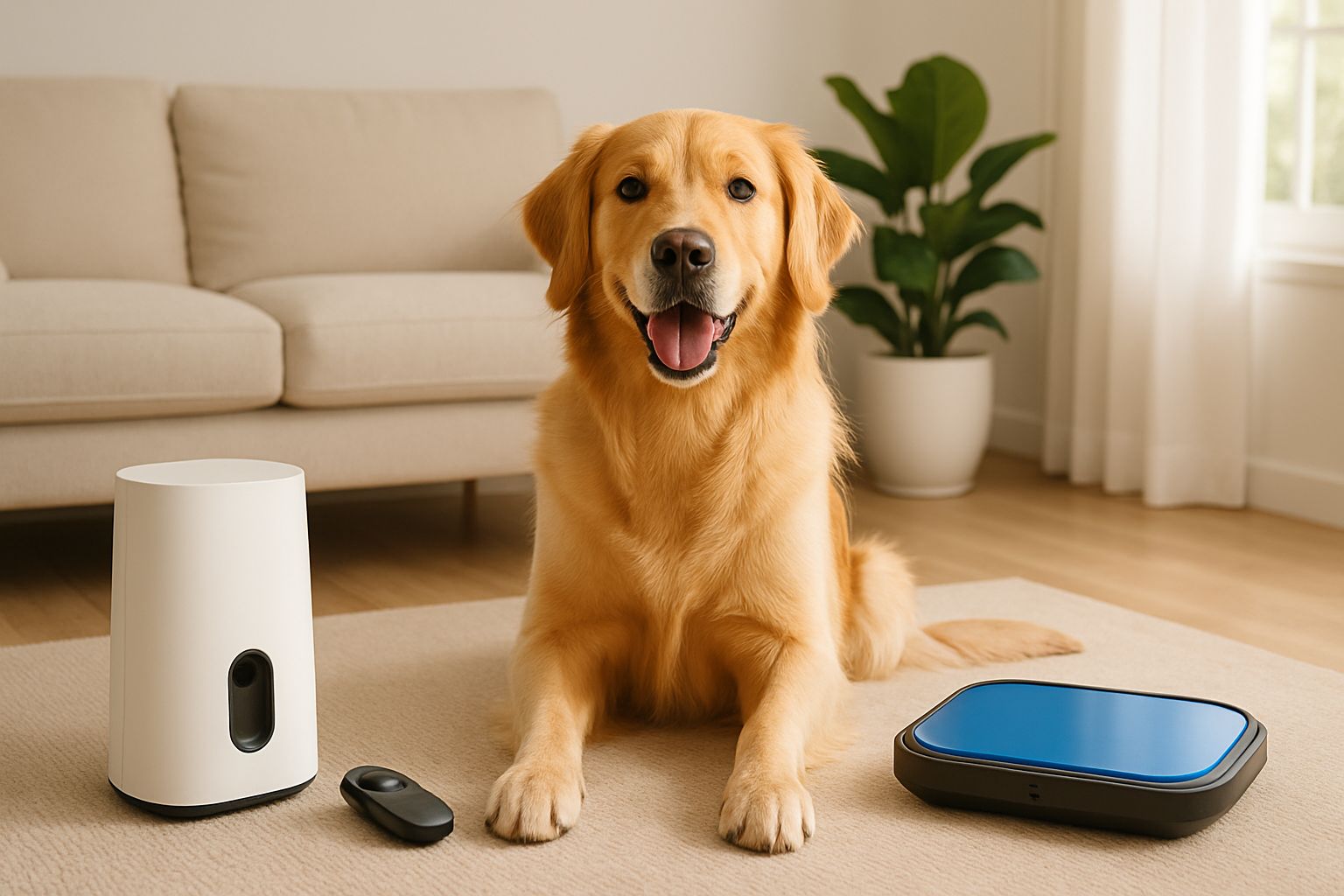 dog training technology — pet tech product photo