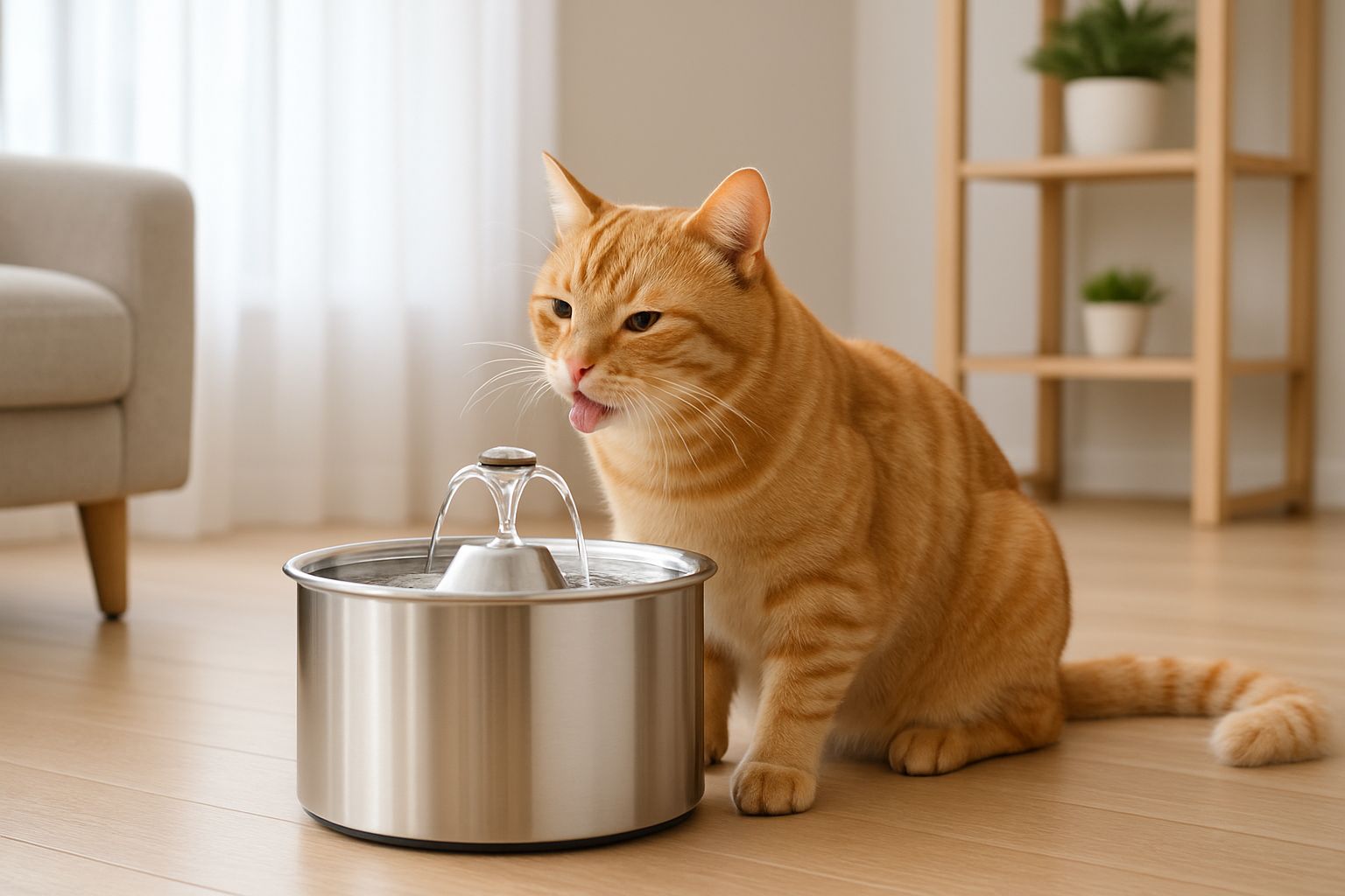 pet water fountains — pet tech product photo
