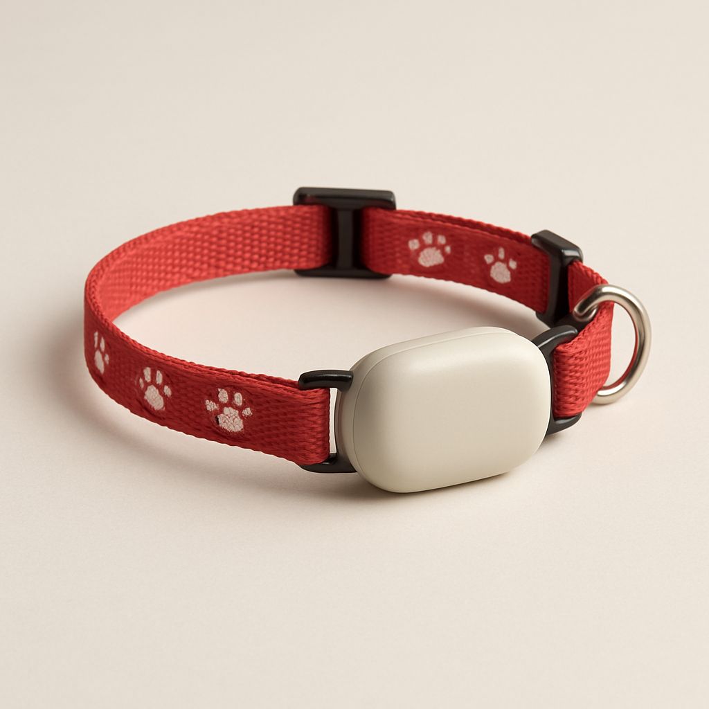 Lightweight trackers for cats — pet tech product photo