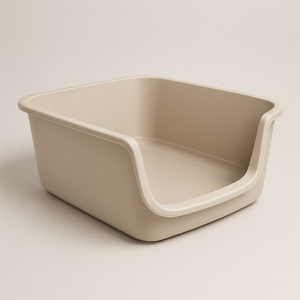 Boxes sized for large cats — pet tech product photo