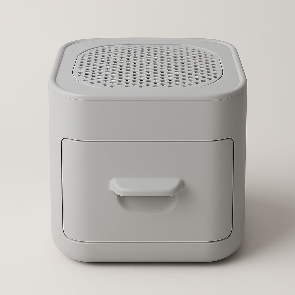 Odour control and sealed drawers — pet tech product photo