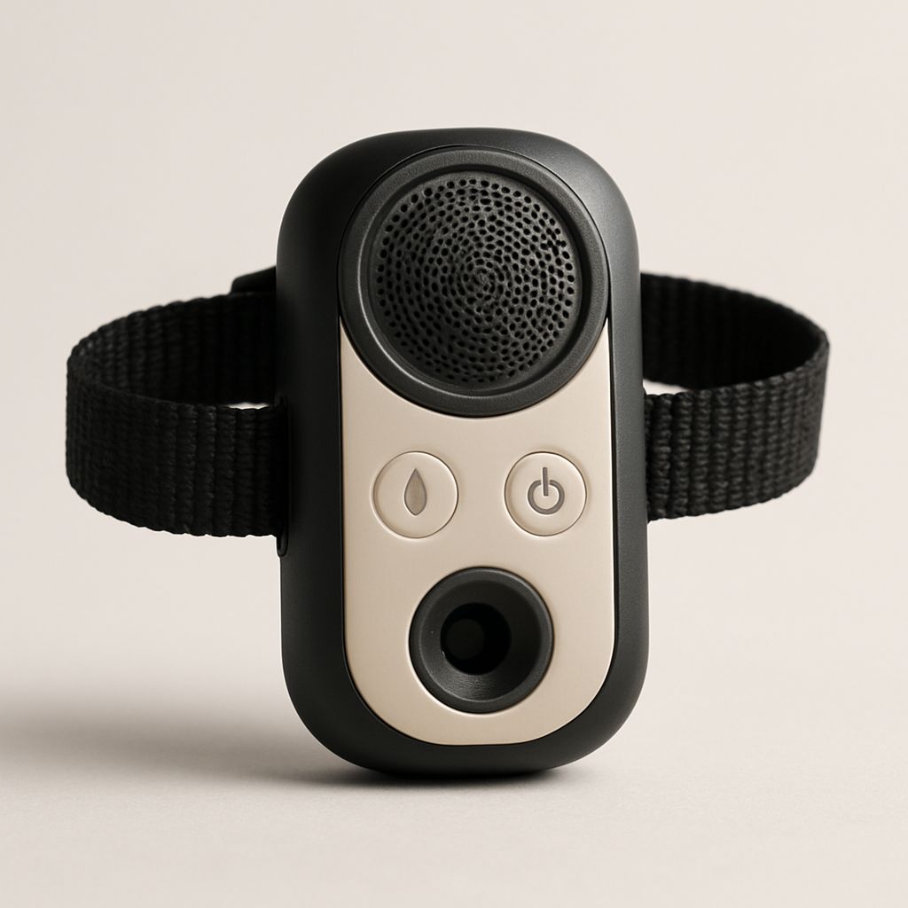 Humane anti-bark devices — pet tech product photo