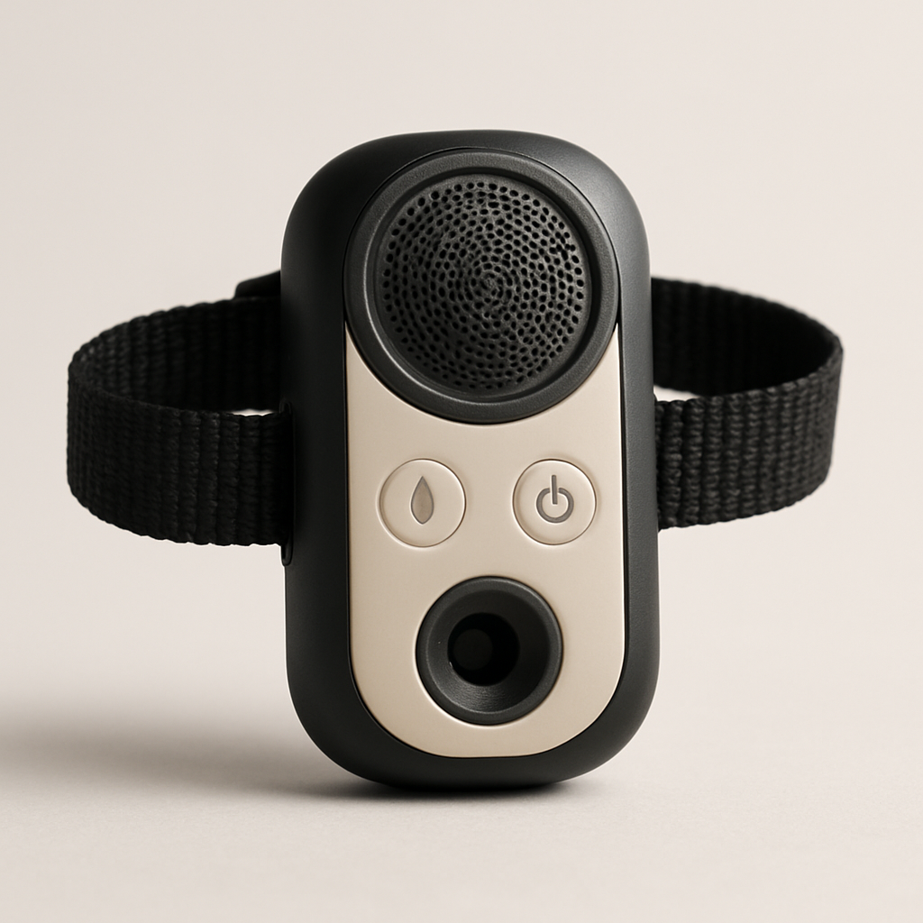 Humane anti-bark devices — pet tech product photo