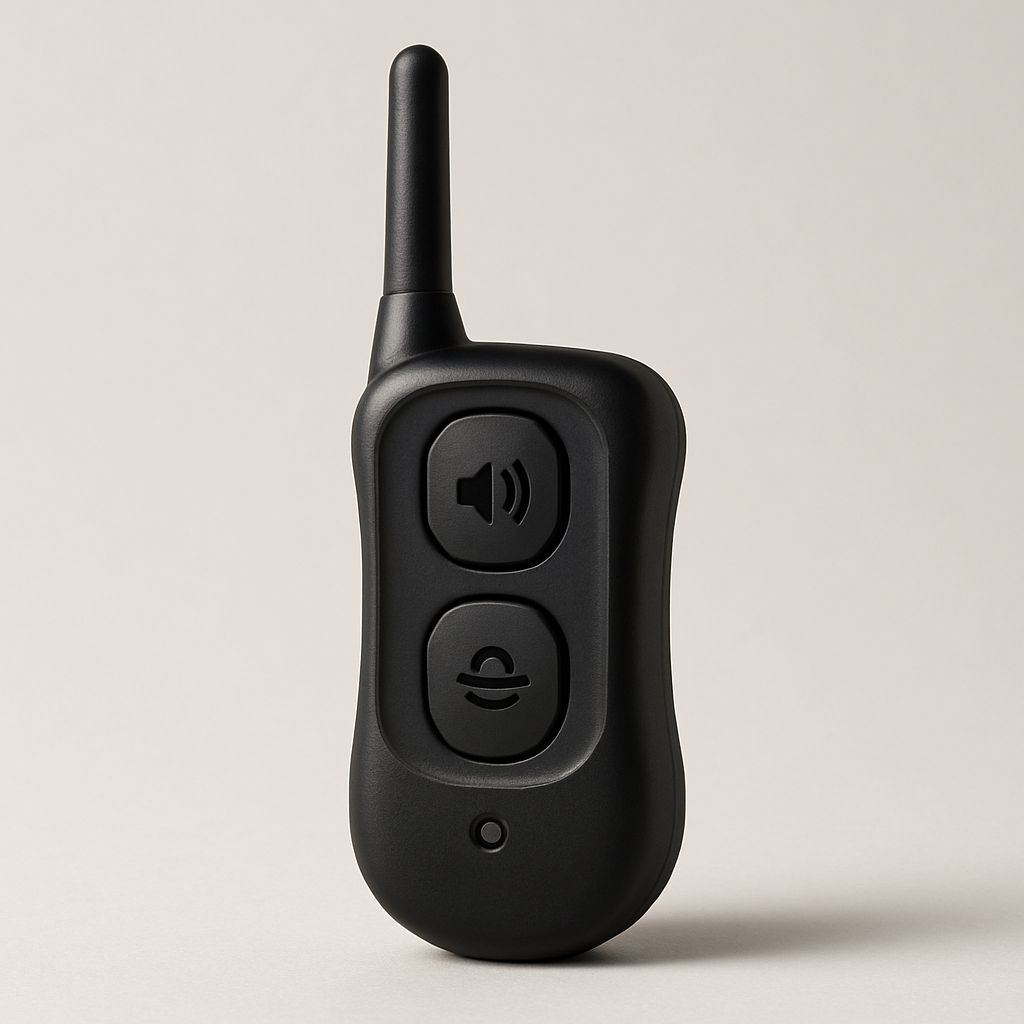 Vibration and tone remotes — pet tech product photo