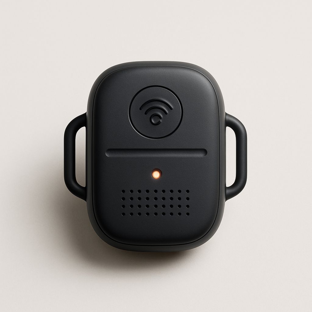 GPS and wireless boundaries — pet tech product photo